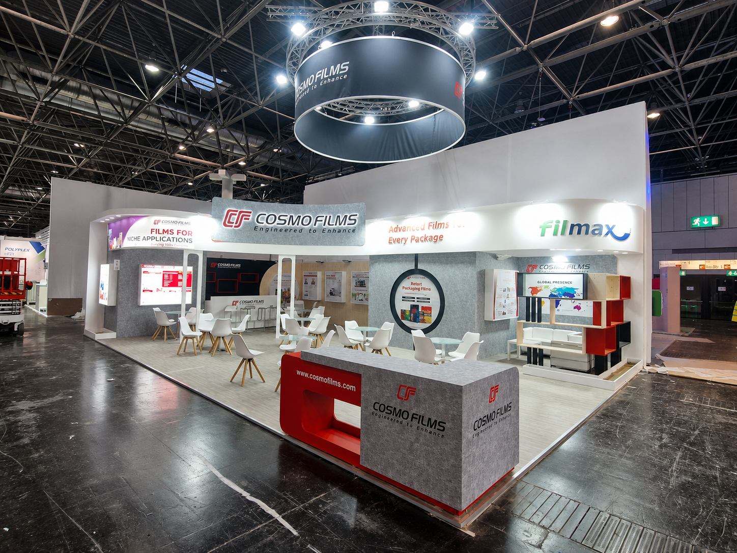 Exhibition booth support at Messe Dusseldorf