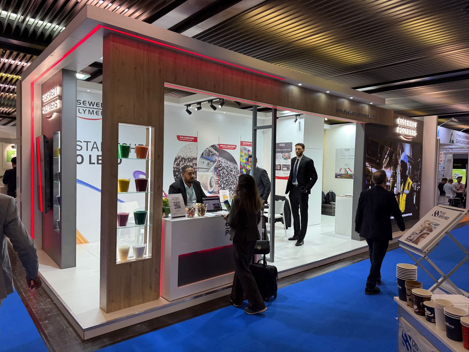 Exhibition booth support at Hannover Messe