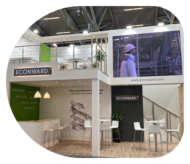 Exhibition booth manufacturing workshop in Germany