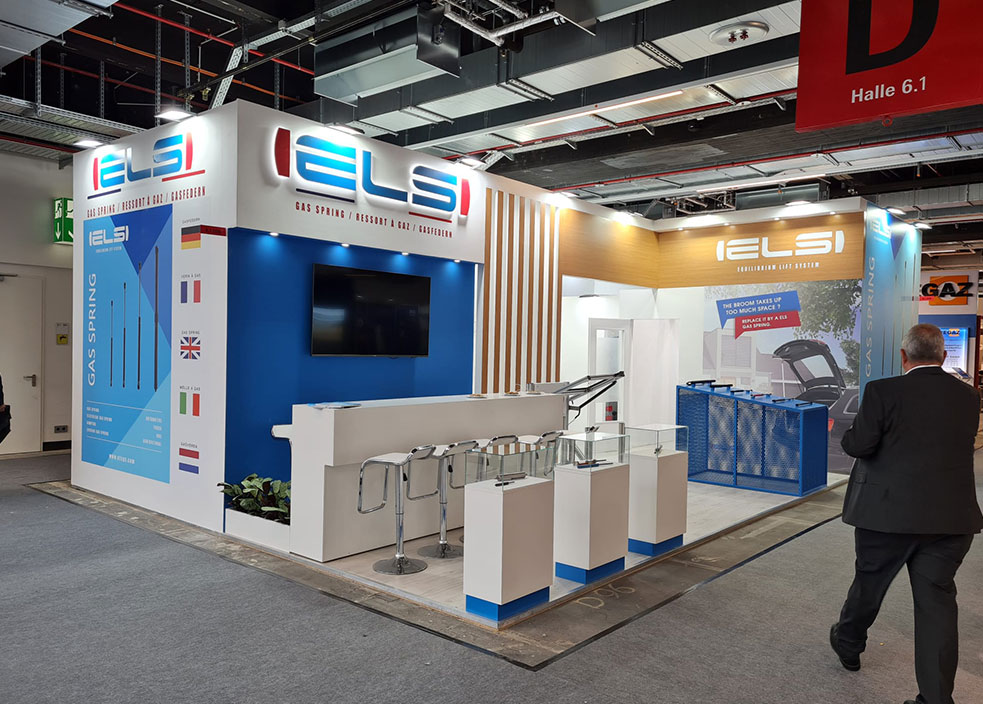 European trade show exhibition booth